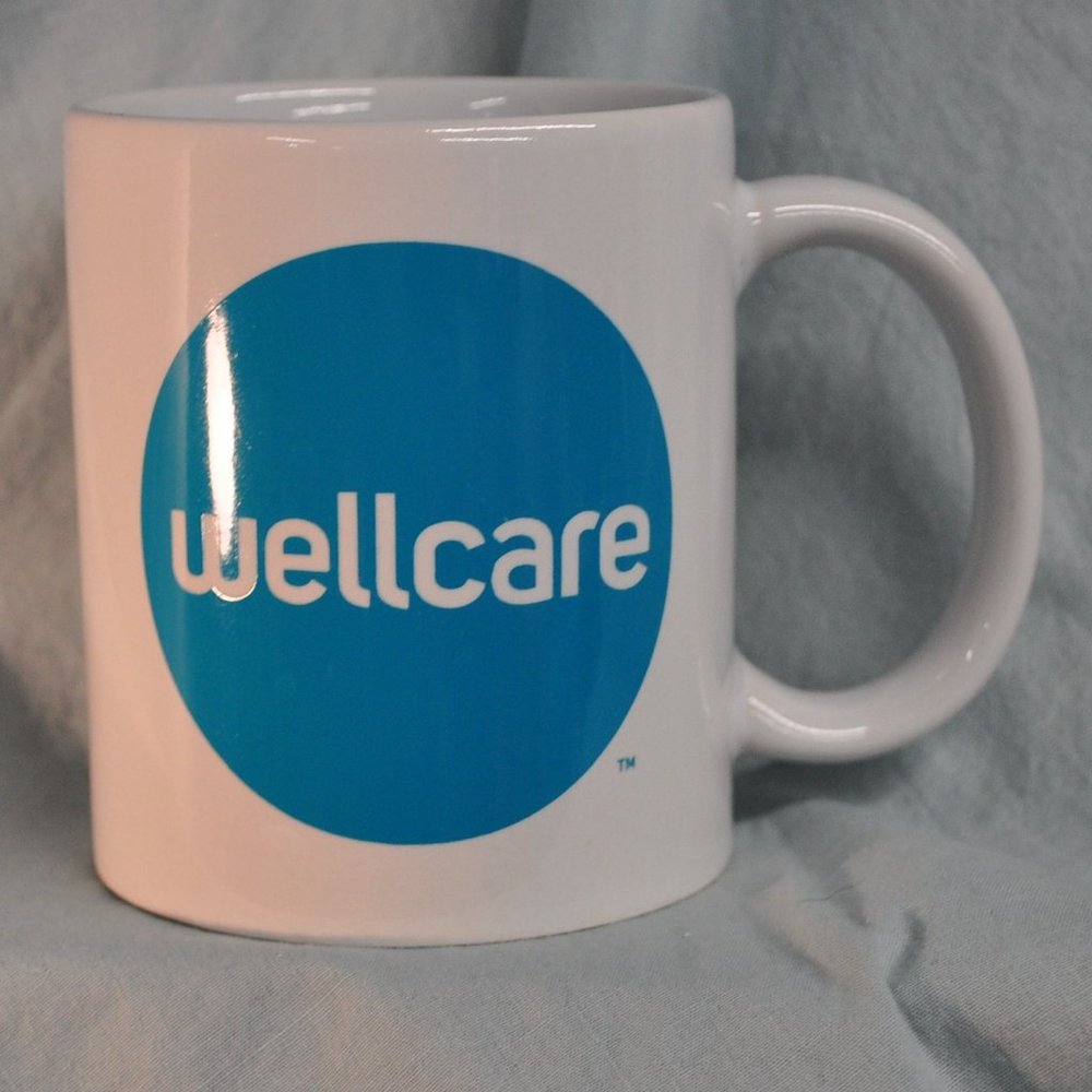 SALE* 12 oz WellCare Health Plans, Inc. ceramic mug advertising promo (36gw)